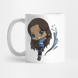 Avatar the Last Airbender Chibi Katara Sticker Mug